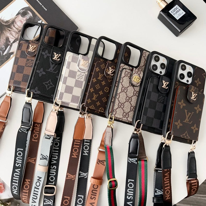 Premium Card Bag Crossbody Chain Case za iPhone