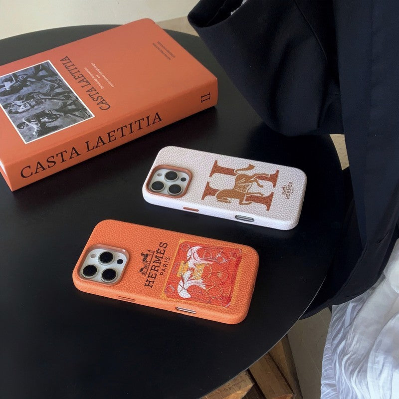 Klassisk iPhone-deksel i skinn