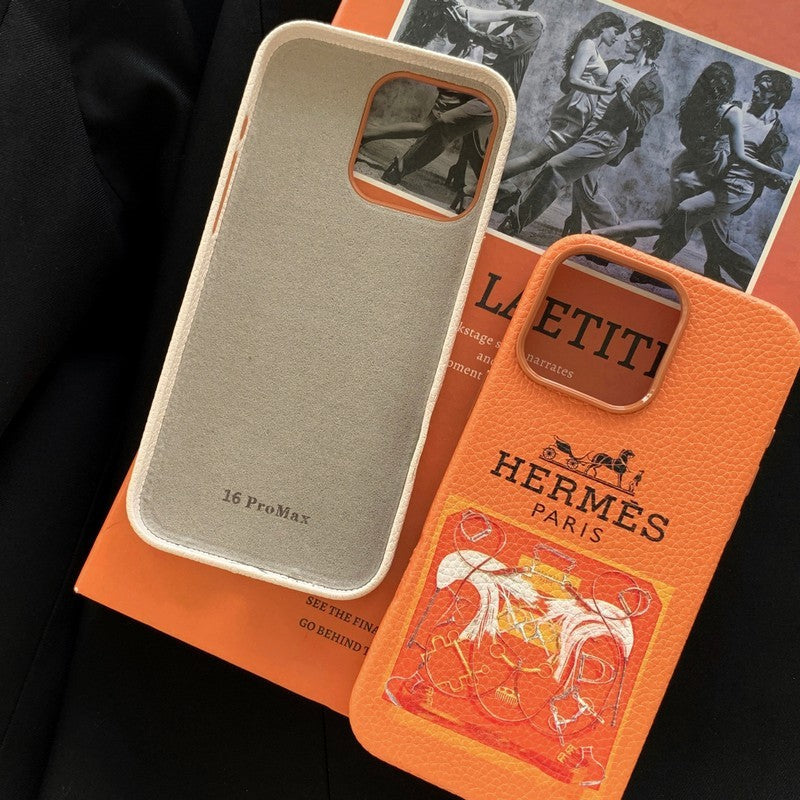 Klassisk iPhone-deksel i skinn