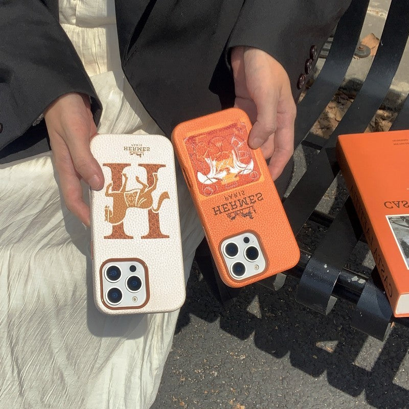 Klassisk iPhone-deksel i skinn