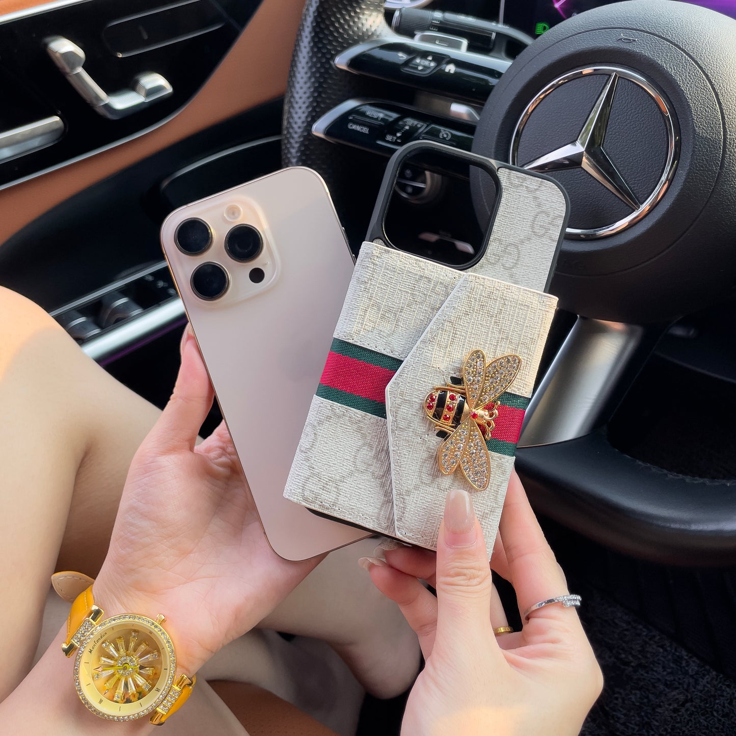 Premium Advanced Crossbody Θήκη iPhone με θήκη κάρτας & Ιμάντας ώμου