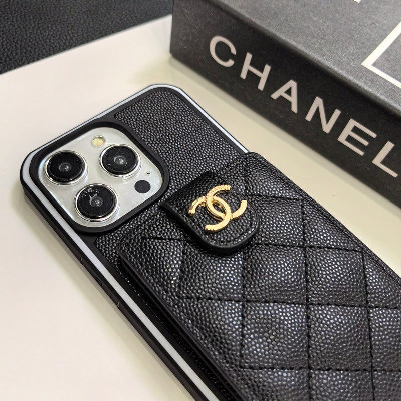 Elegante funda cruzada de cuero para iPhone