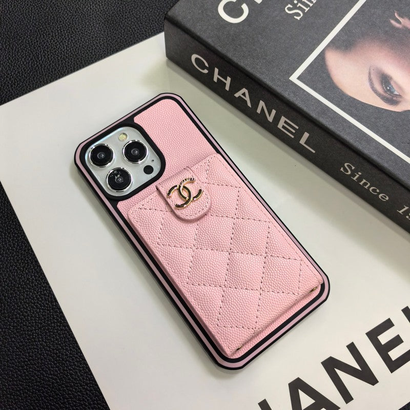 Elegante funda cruzada de cuero para iPhone