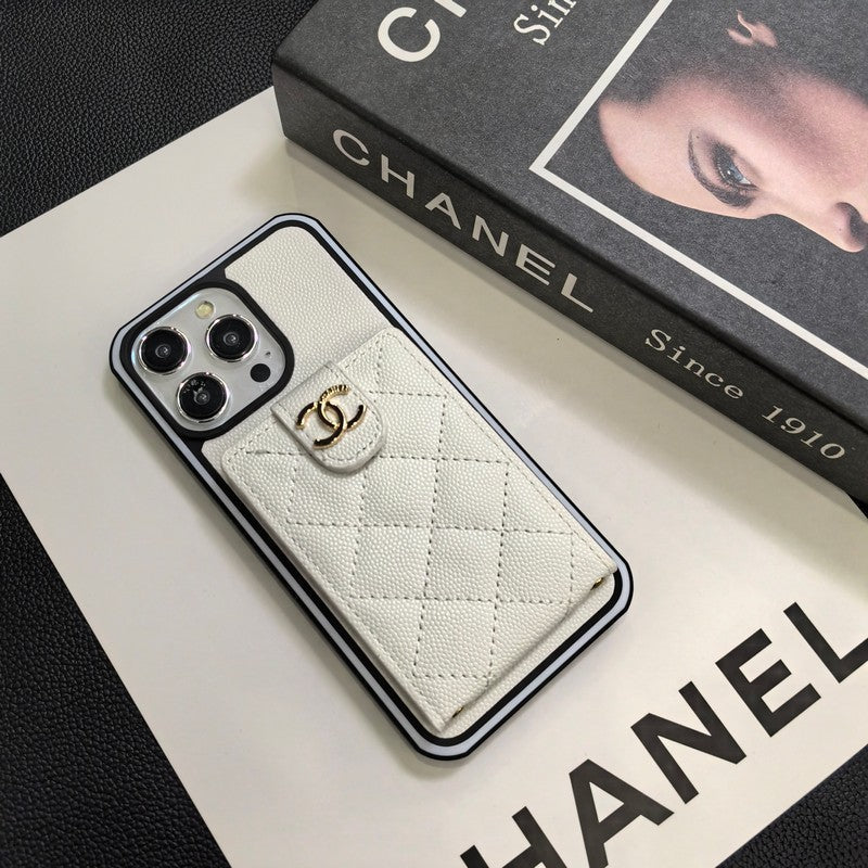 Elegante funda cruzada de cuero para iPhone