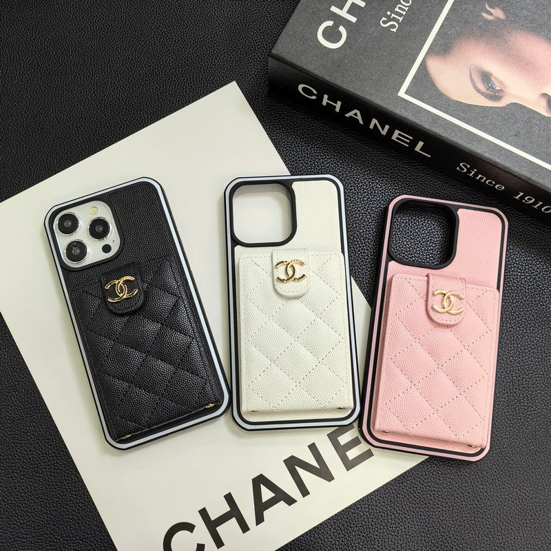 Elegante funda cruzada de cuero para iPhone