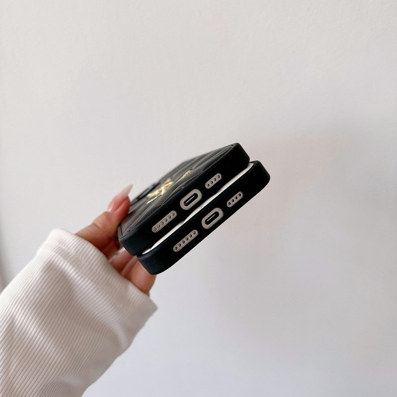 Saint Black & Funda de cuero blanca para iPhone