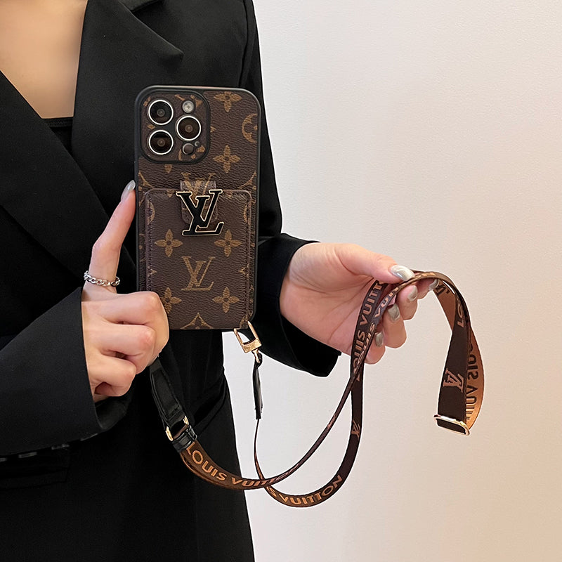 Lyxig Card Bag Chain iPhone Fodral