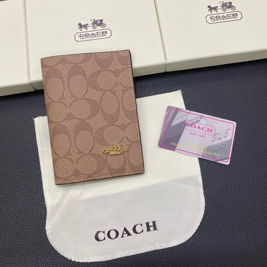 Porta pasaporte de cuero clásico CO - Organizador de viaje elegante