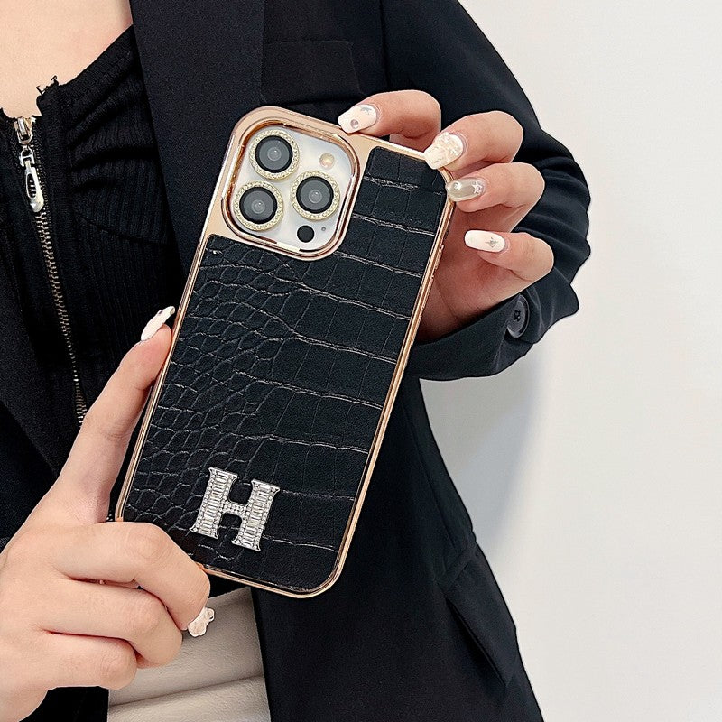 Klasszikus gyémánt logós Rose Gold iPhone tok
