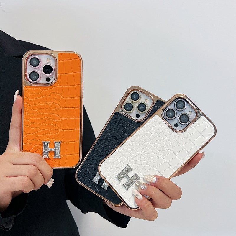 Klasszikus gyémánt logós Rose Gold iPhone tok