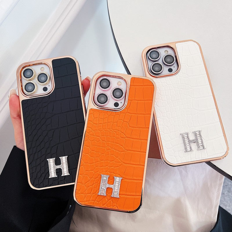 Klasszikus gyémánt logós Rose Gold iPhone tok