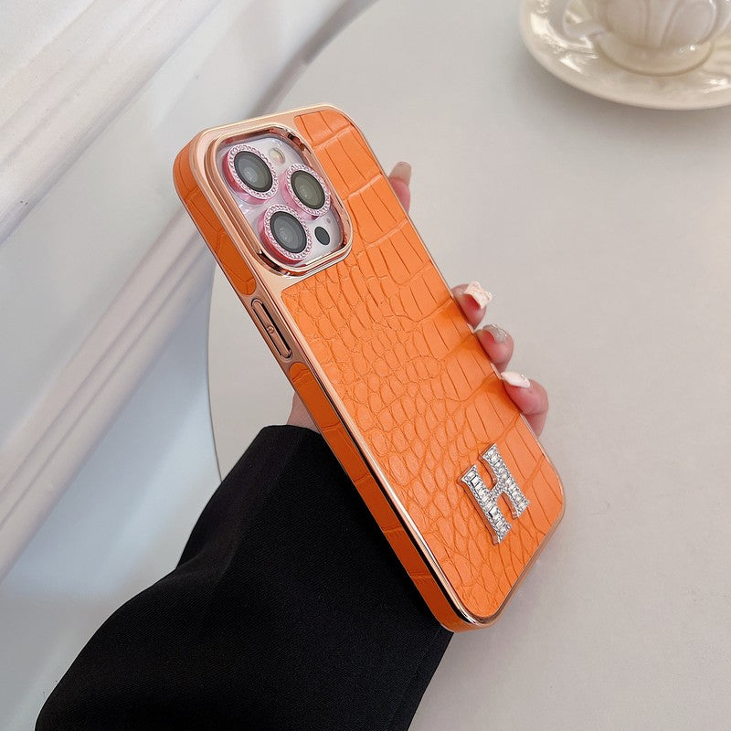 Klasszikus gyémánt logós Rose Gold iPhone tok