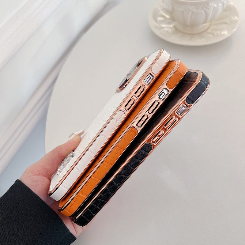 Klasszikus gyémánt logós Rose Gold iPhone tok