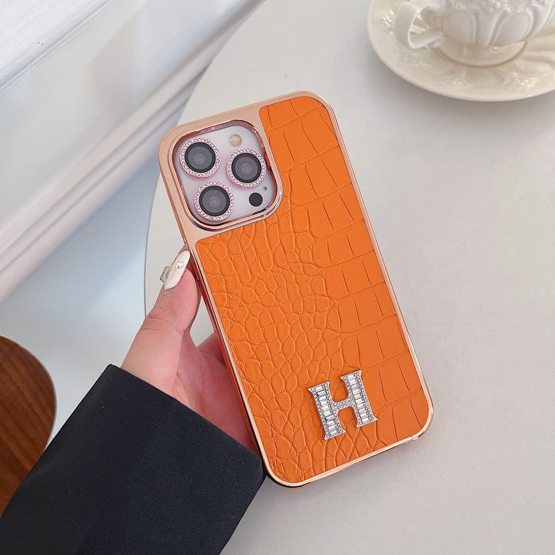 Klasszikus gyémánt logós Rose Gold iPhone tok