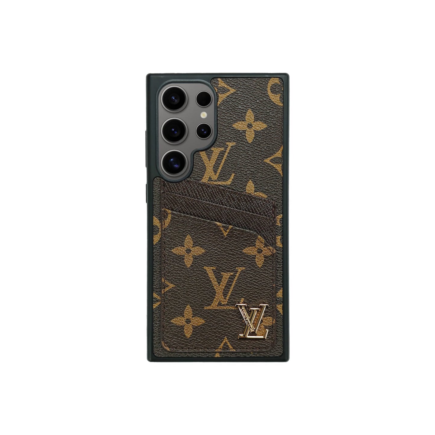 Egyszerű kártyabirtokos aláírású barna tok | Samsung