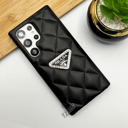 Capa de couro moderna de marca de luxo para Samsung Galaxy
