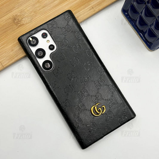 Samsung Galaxy用の高級プレミアムファッションブランドレザーケース