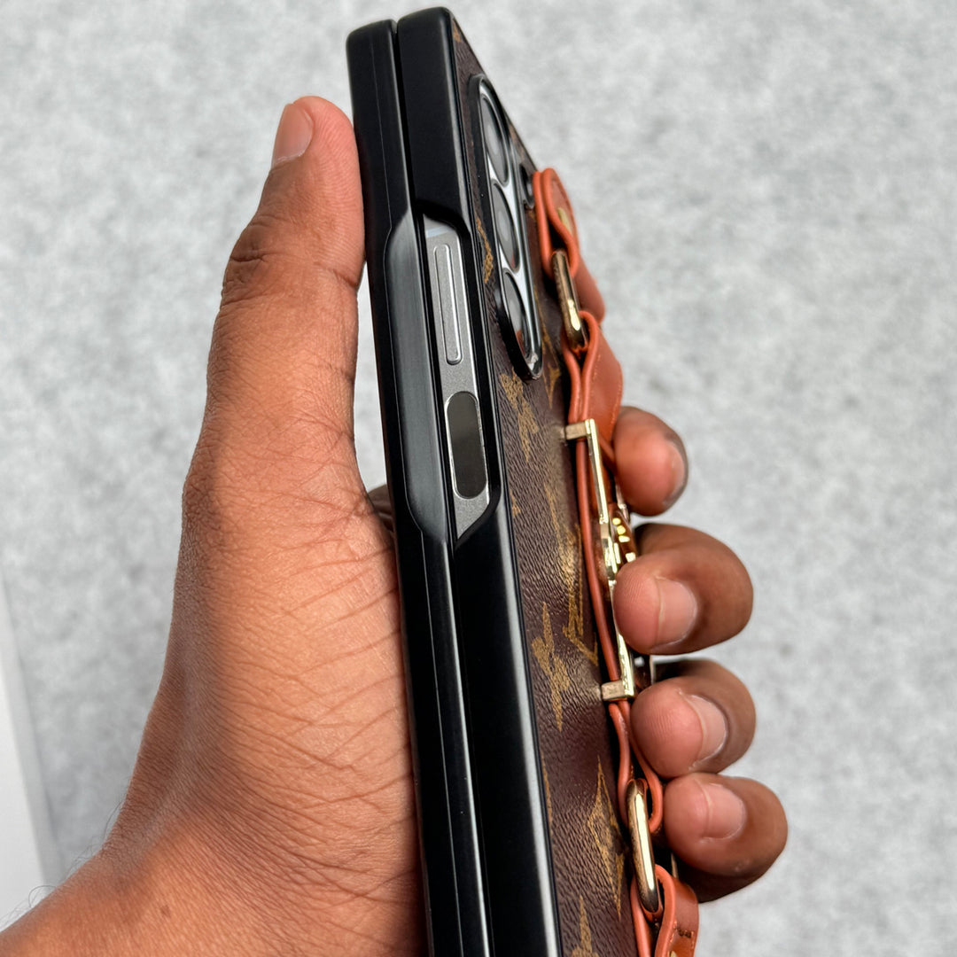 Luksus Brand Strap Holder Veske For Samsung Z Fold 7-4