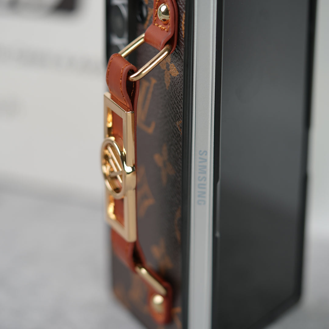 Luksus Brand Strap Holder Veske For Samsung Z Fold 7-4