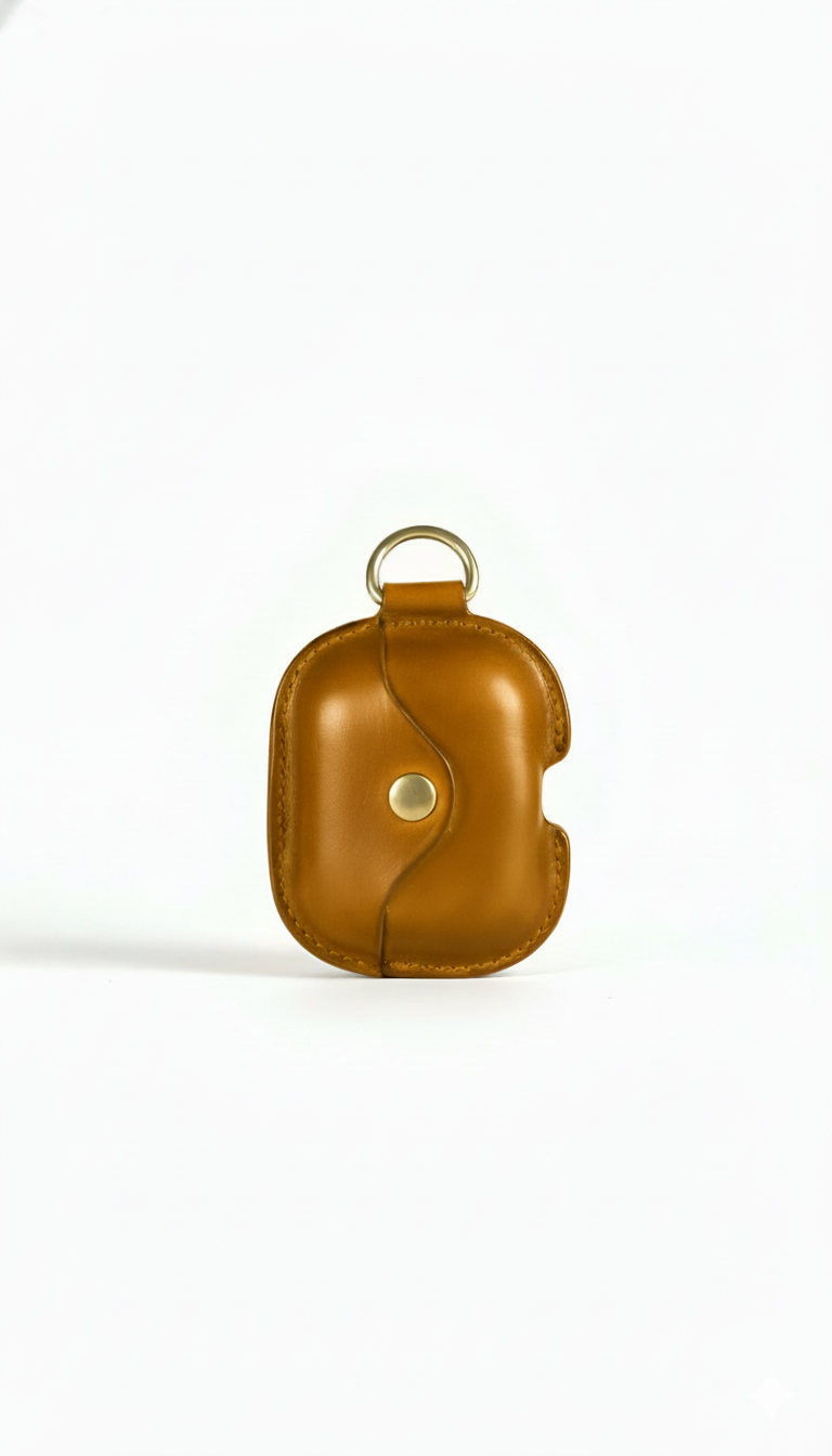 Premium Γνήσια δερμάτινη θήκη AirPods με δωρεάν δερμάτινο κορδόνι