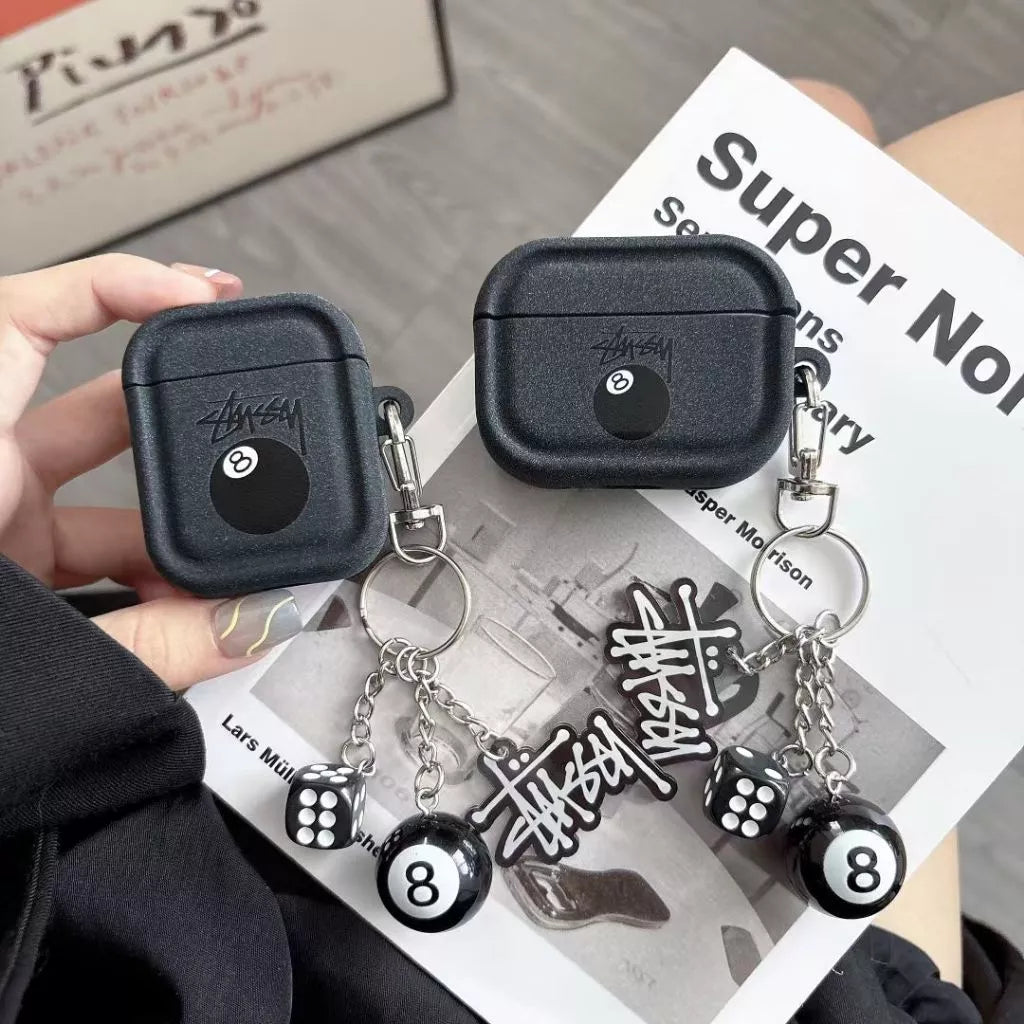 Θήκη AirPods με 8 μπάλες με μπρελόκ