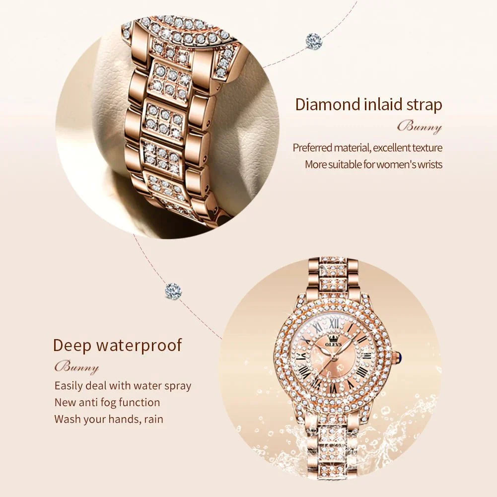 Diamond Éclat - Luxe római számlapos kvarcóra