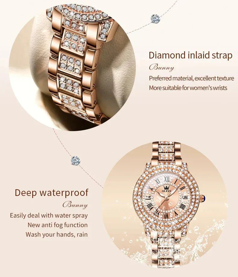 Diamond Éclat - Luxe római számlapos kvarcóra