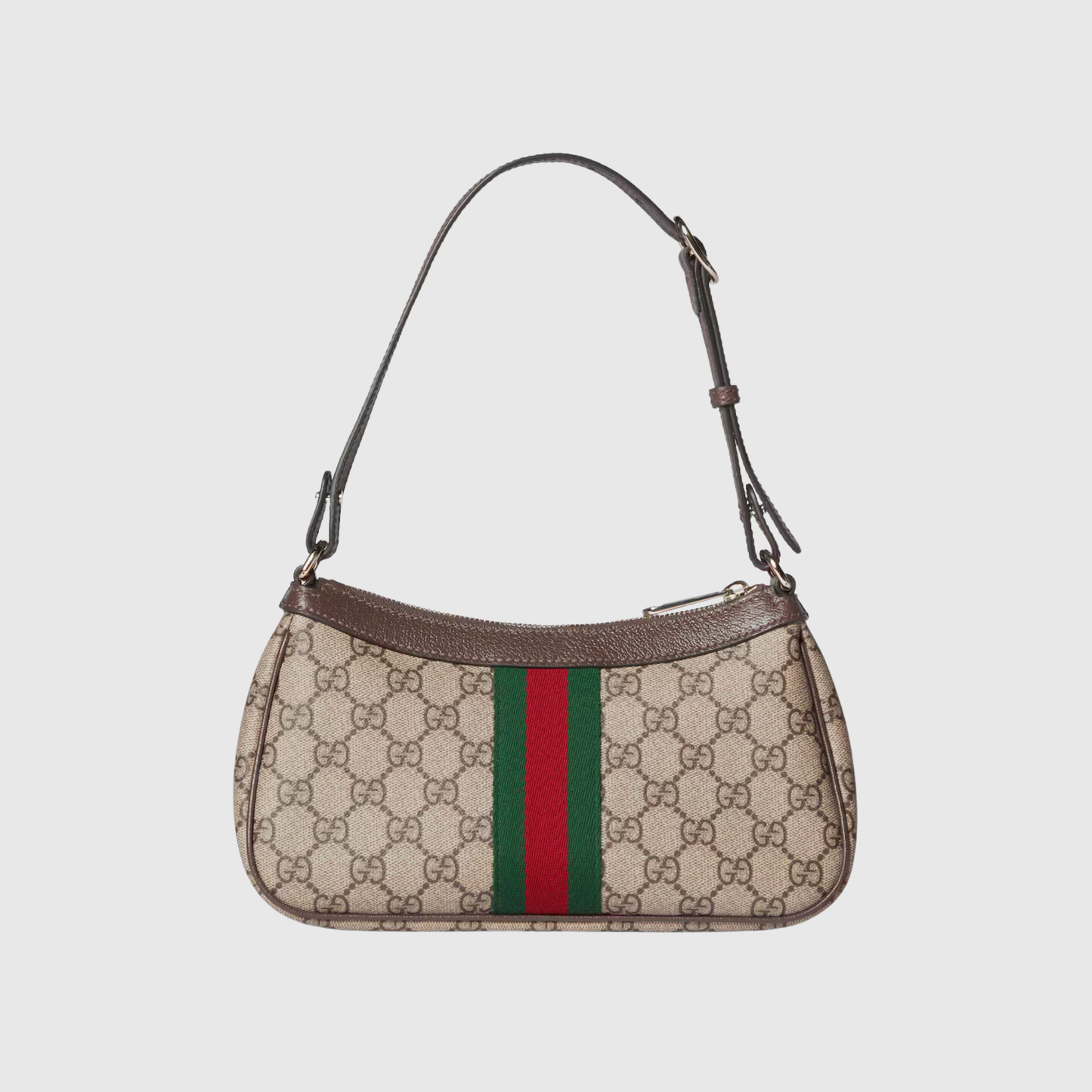 Bolsa de ombro com estampa de lona