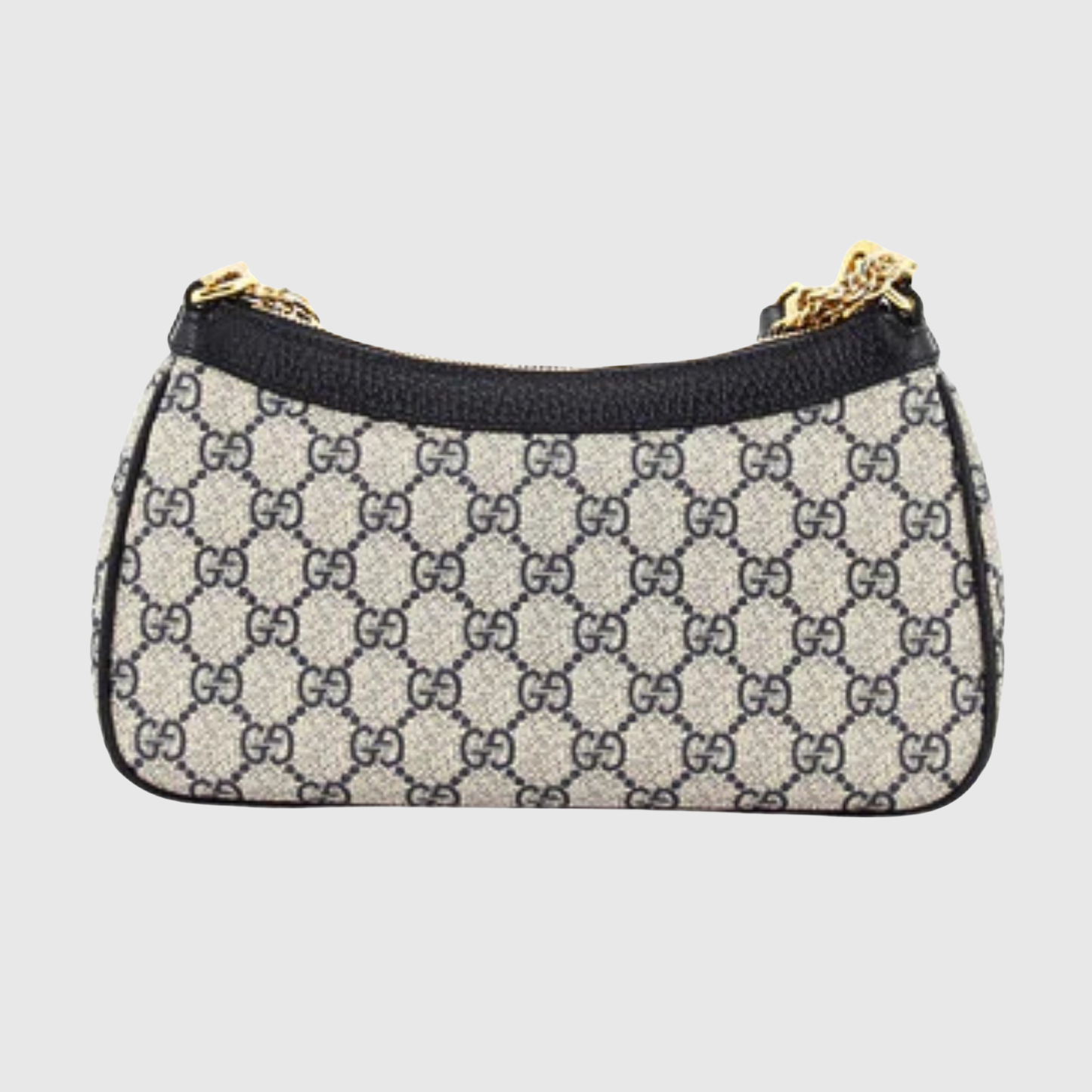 Bolsa de ombro com estampa de lona