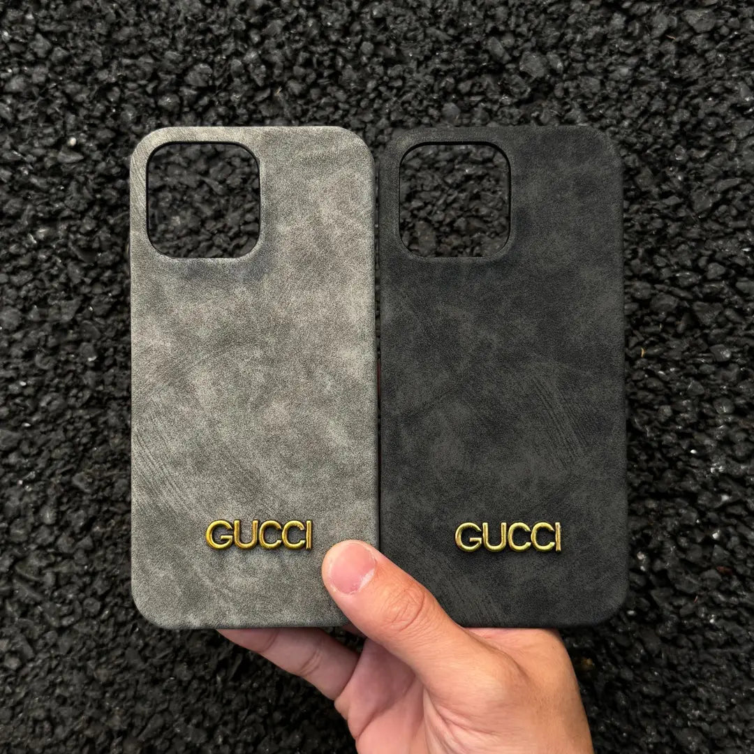 Cás iPhone clasaiceach Vintage Suede-Stíl