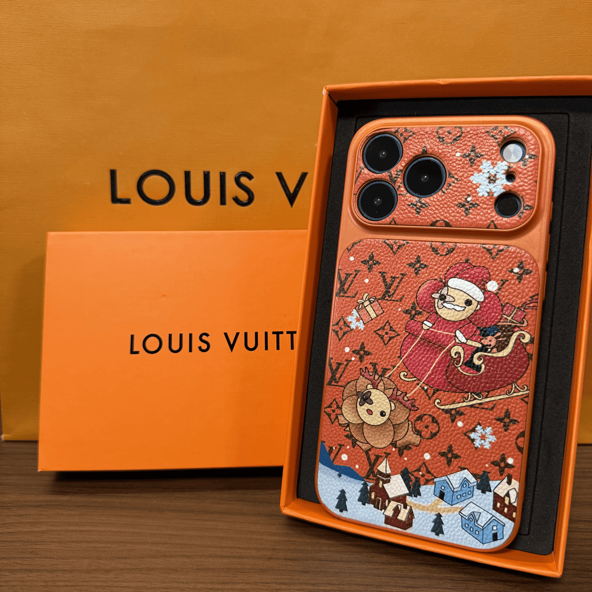 Luksus flerfarget Monogram iPhone-deksel