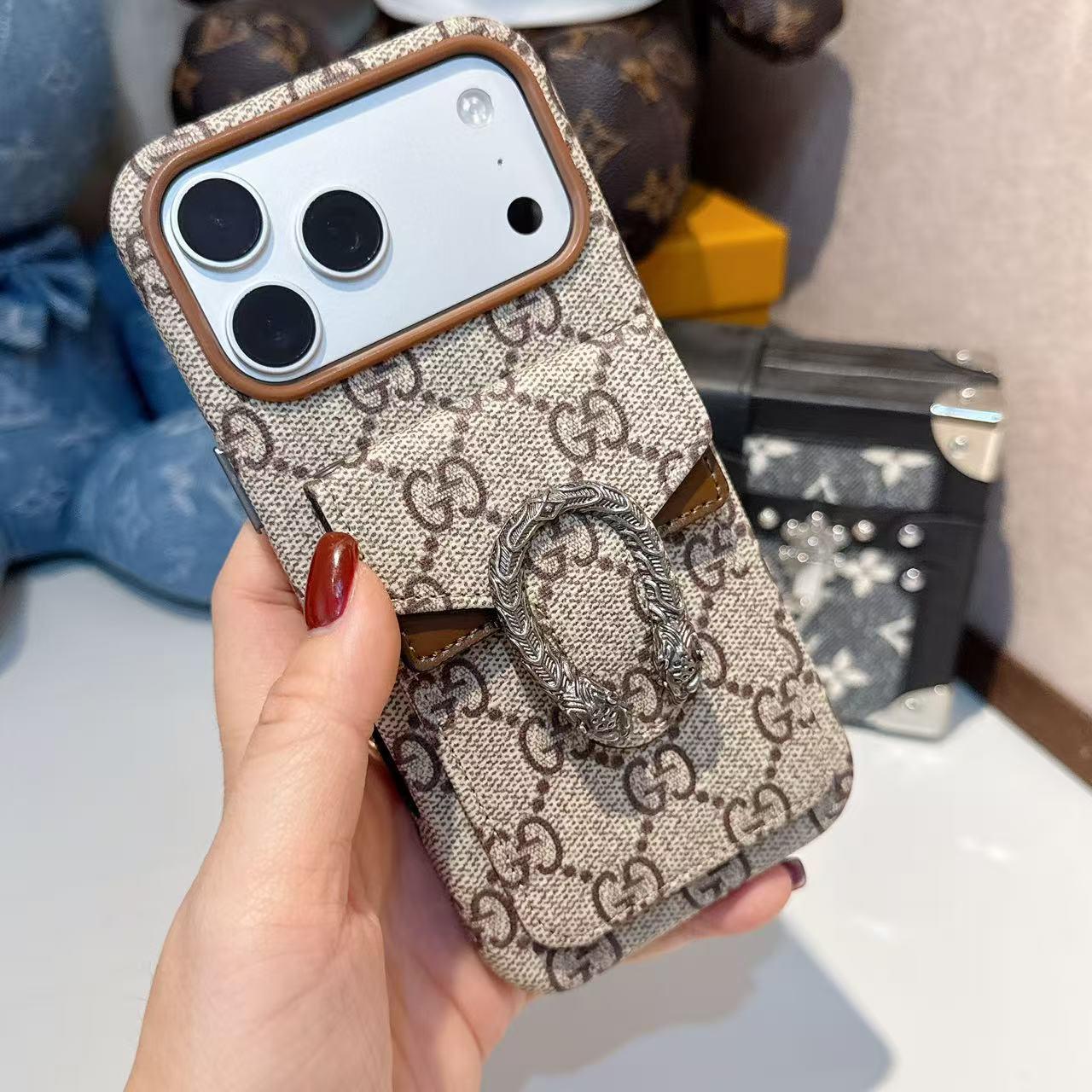 Cás iPhone Sealbhóir Cárta Canbhás Clasaiceach Préimh