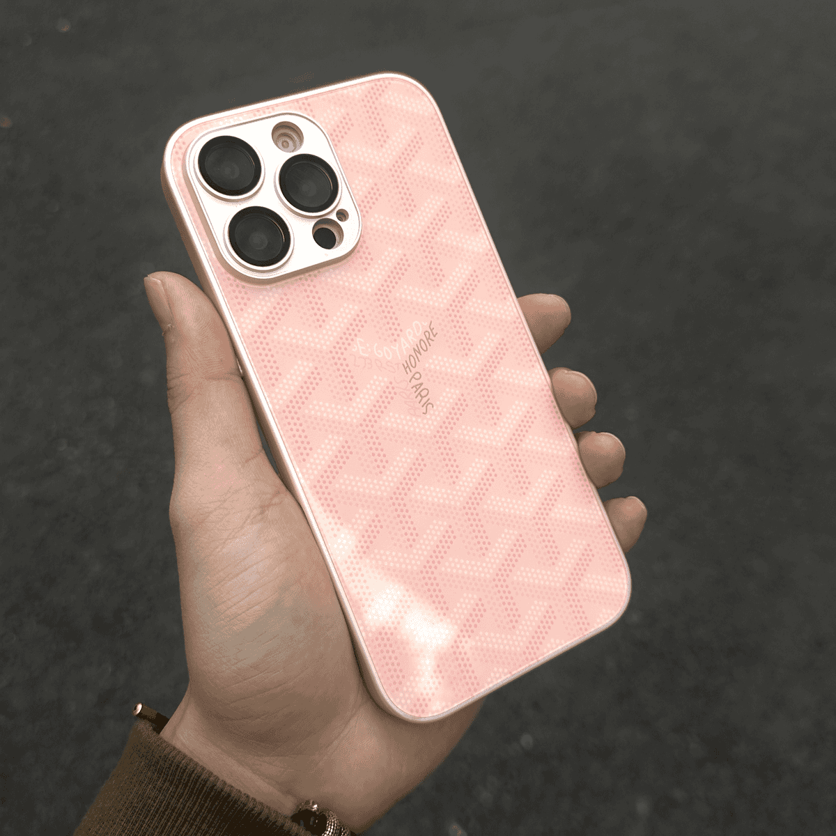 G-Y Lyxigt Geometriskt Monogram iPhonefodral