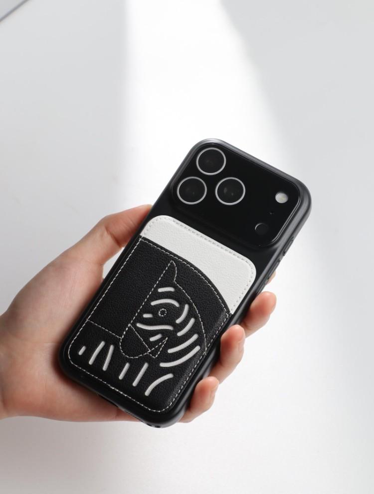 2026 Ny Premium Leather Card Slot iPhone-deksel – Limited Edition Year of the Horse