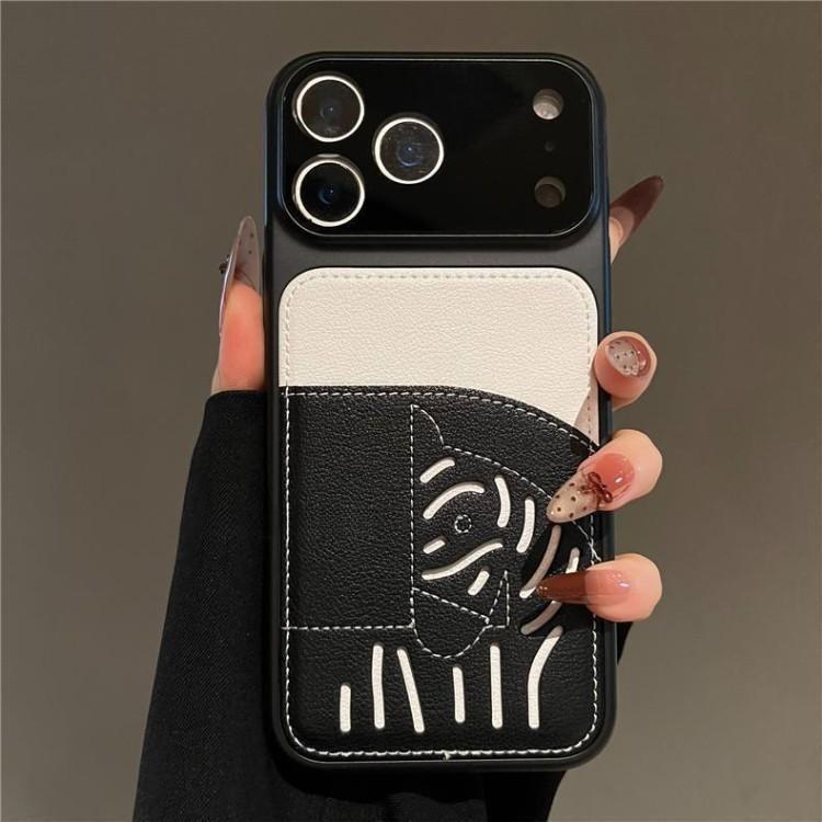 2026 Ny Premium Leather Card Slot iPhone-deksel – Limited Edition Year of the Horse
