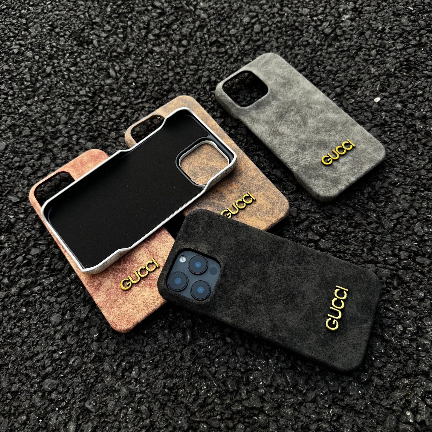 Cás iPhone clasaiceach Vintage Suede-Stíl