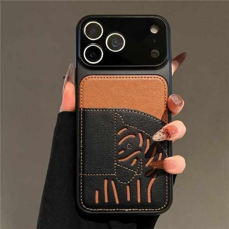 2026 Ny Premium Leather Card Slot iPhone-deksel – Limited Edition Year of the Horse