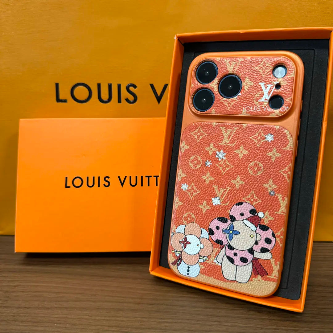 Luksus flerfarget Monogram iPhone-deksel