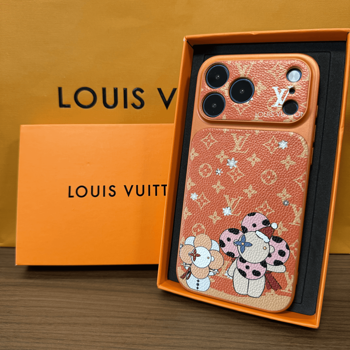 Luksus flerfarget Monogram iPhone-deksel