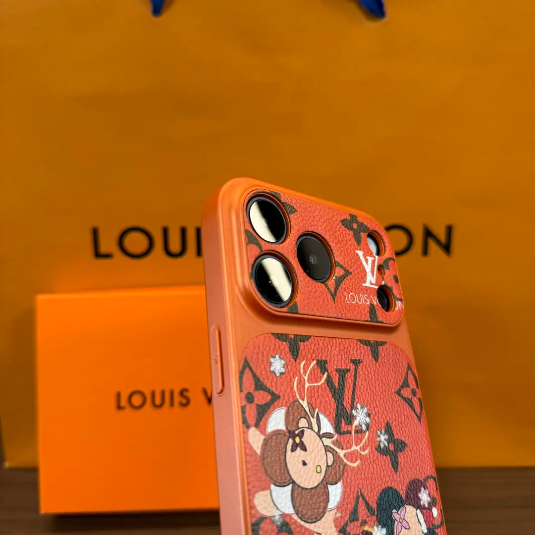 Luksus flerfarget Monogram iPhone-deksel