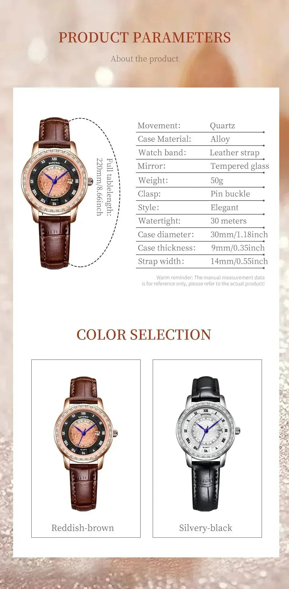 Lige Elegance Chronograph – Luksus sportsklokke for kvinner