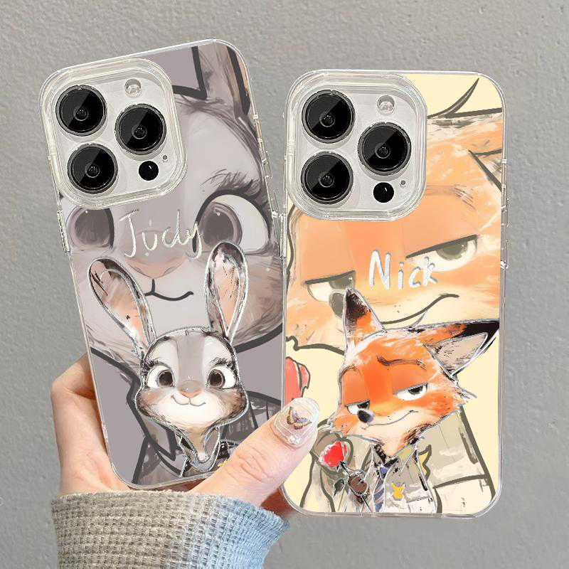 Conjunto de capas para iPhone inspiradas em Zootopia – Judy Hopps & Nick Wilde
