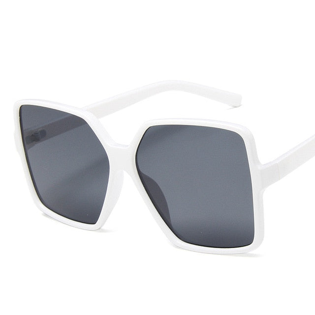 Higody Fashion Dame Oversize solbriller Gradient Plast Merkedesigner Kvinnelige solbriller UV400 lentes de sol mujer