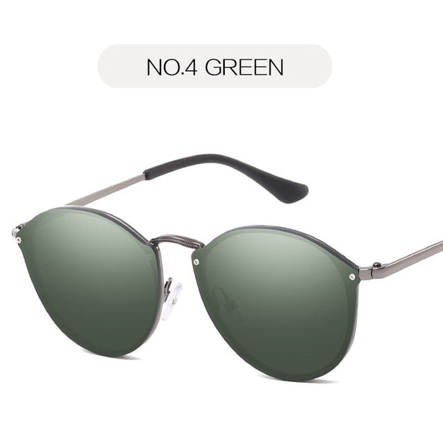 Γυναικεία γυαλιά ηλίου Cat Eye NYWOOH Πολυτελής επίστρωση Καθρέφτης Γυαλιά ηλίου Γυναικεία ρετρό μεταλλικά γυαλιά UV400