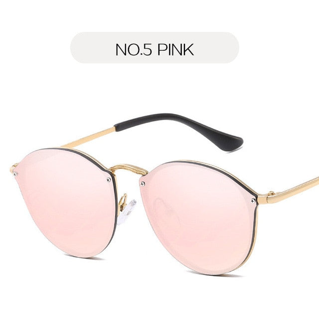 Γυναικεία γυαλιά ηλίου Cat Eye NYWOOH Πολυτελής επίστρωση Καθρέφτης Γυαλιά ηλίου Γυναικεία ρετρό μεταλλικά γυαλιά UV400