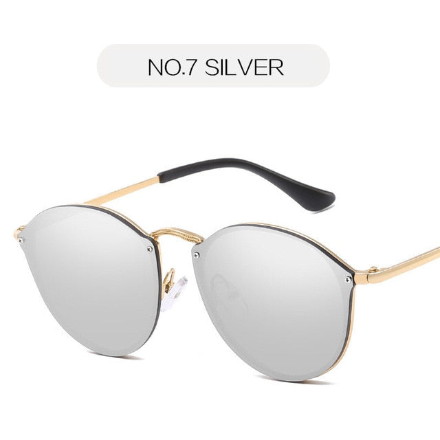 Γυναικεία γυαλιά ηλίου Cat Eye NYWOOH Πολυτελής επίστρωση Καθρέφτης Γυαλιά ηλίου Γυναικεία ρετρό μεταλλικά γυαλιά UV400