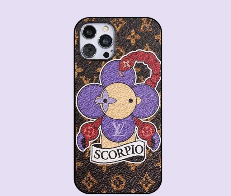 Schorpioen liefde geschilderd iPhone-hoesje op maat gemaakt