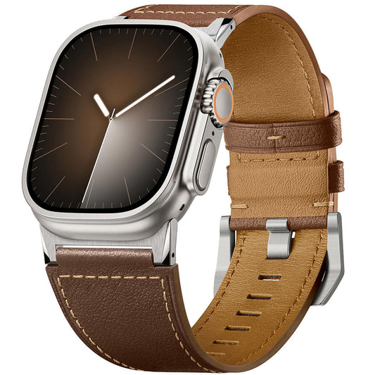 Correa de cuero genuino para Apple Watch Ultra