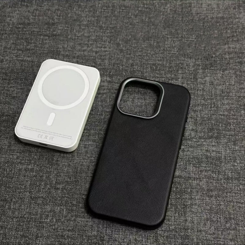 Klassisk iPhone-deksel i ekte skinn