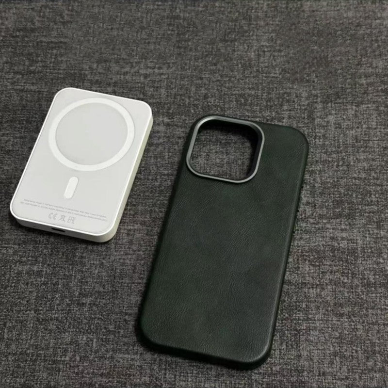 Klassisk iPhone-deksel i ekte skinn